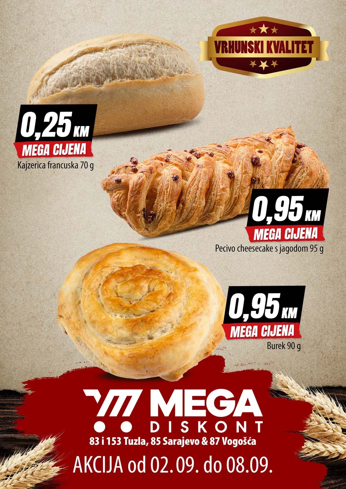 Mega diskont snizenja pekara