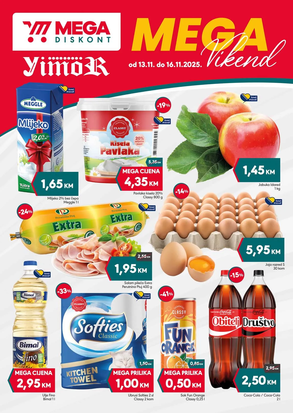 Yimor i Mega diskont vikend akcija sniženja Mega diskont vikend akcija